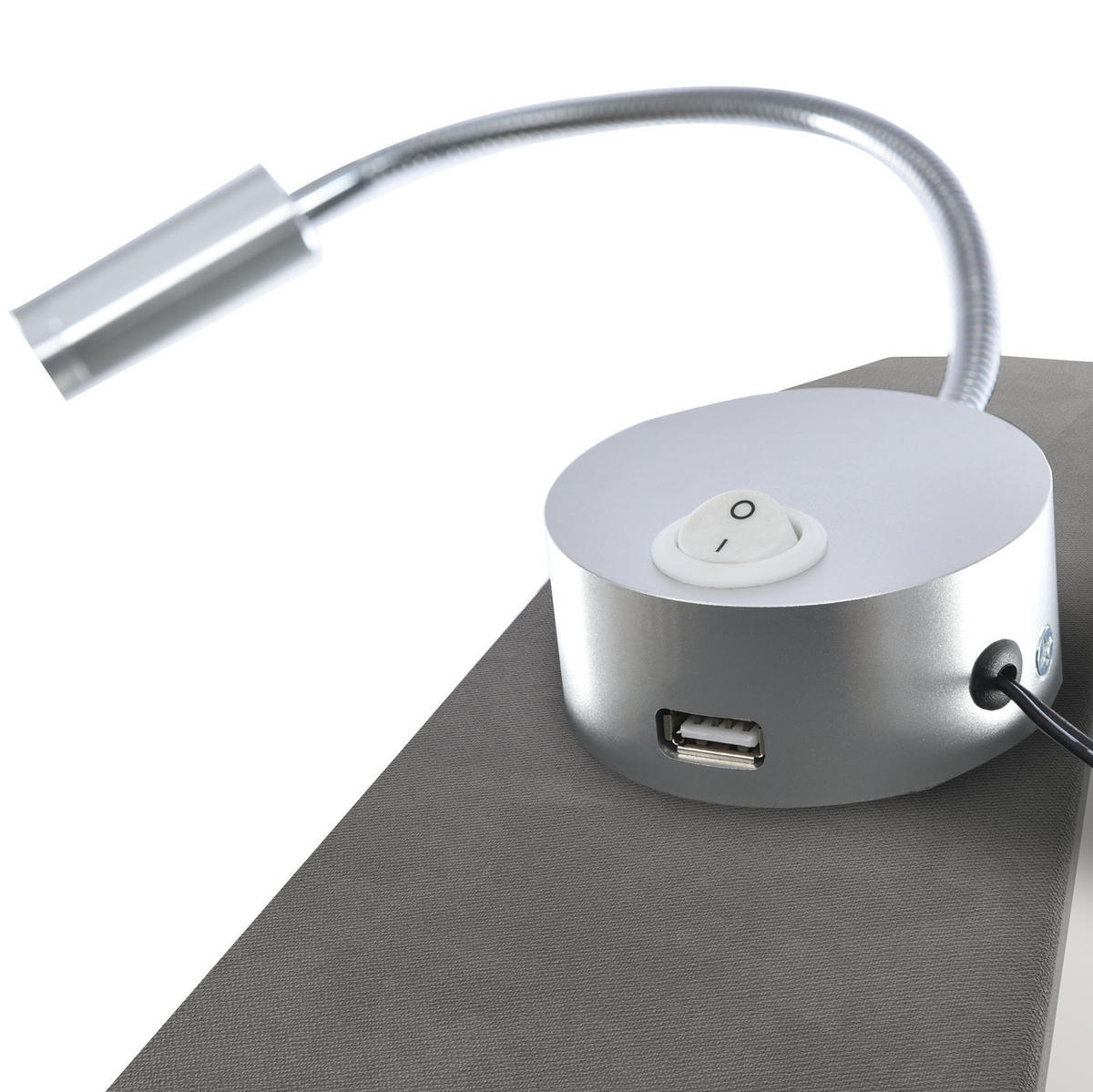 POLSTERBETT 90/200 cm Grau aus Samt mit Bettkasten und USB - Grau, Textil (90/200cm) - OKMYHOME