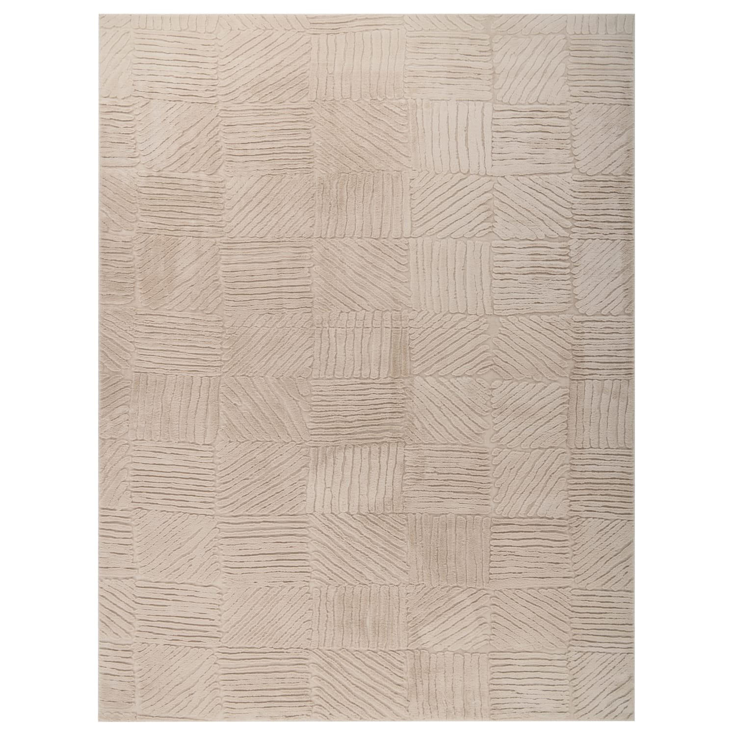 Paco Home Kurzflorteppich Beige 160x220 cm
