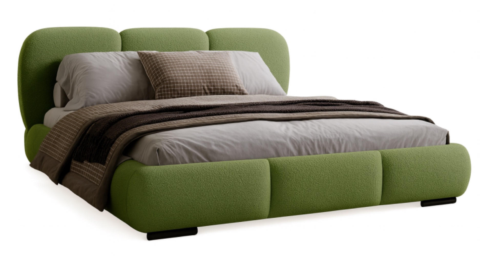 BETT Grün ROZA Mit Bettkasten 140x200 cm - Grün, Textil (140/200cm) - Sepro Meble
