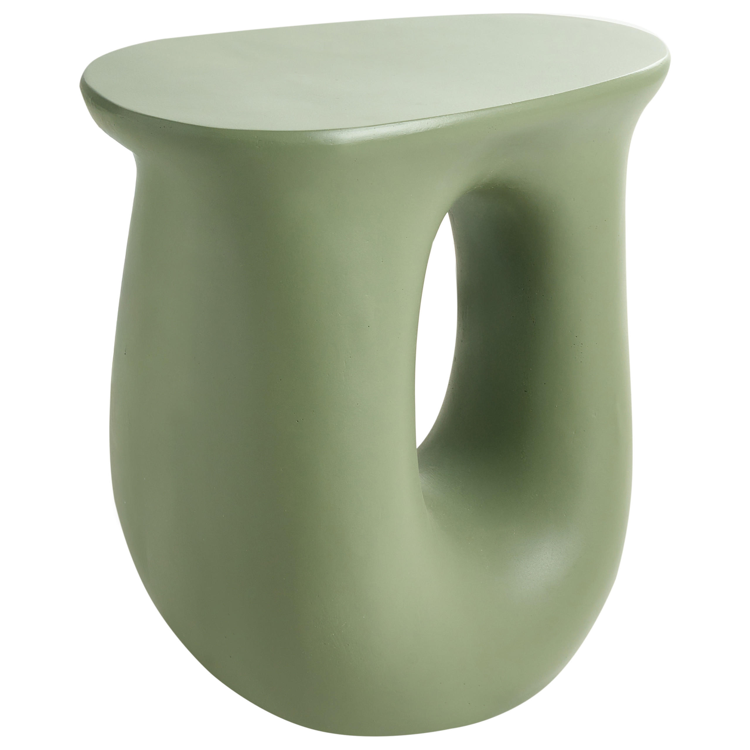 Beliani PŘÍSTAVNÝ STOLEK 42/28 cm Světle zelený Idro