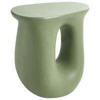 BEISTELLTISCH 42/28 cm Hellgrün Idro - Hellgrün, Keramik (42/28/46cm) - Beliani