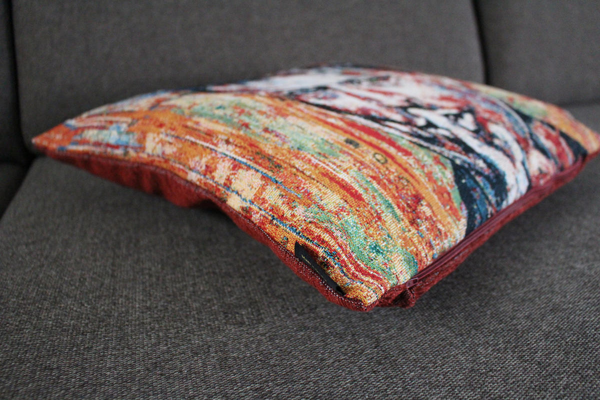 KISSENHÜLLE STARS - Dunkelorange/Multicolor, Textil (45/45cm) - Yve! decoration