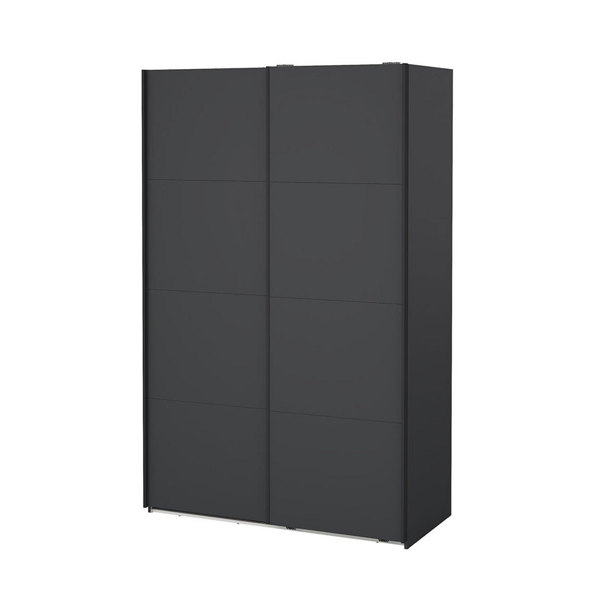 SCHIEBETÜRENSCHRANK, Bergamo, Grau, Holzwerkstoff, 139 x 67 x 221 cm - Grau, Holzwerkstoff (139/221/67cm) - ebuy24