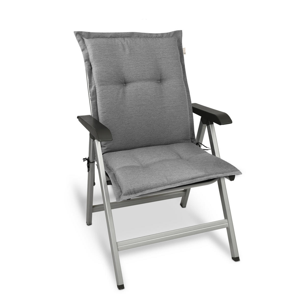 NIEDERLEHNERAUFLAGE HighLux NL 105/50/7cm Hellgrau - Hellgrau, Textil (50/7/105cm) - Beautissu 