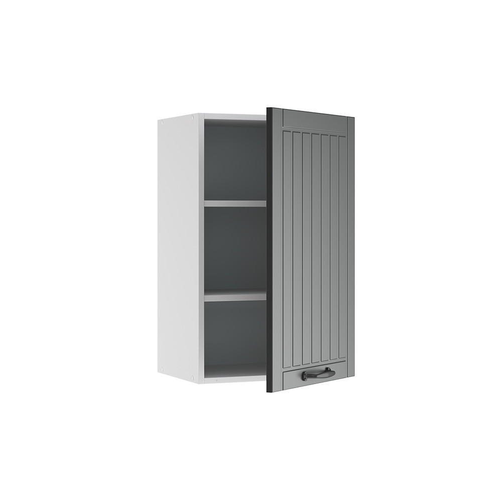 BADSCHRANK Fame-Line Anthrazit 45 x 72 cm - Anthrazit/Weiß, Holzwerkstoff (45/72/34.1cm) - Vicco