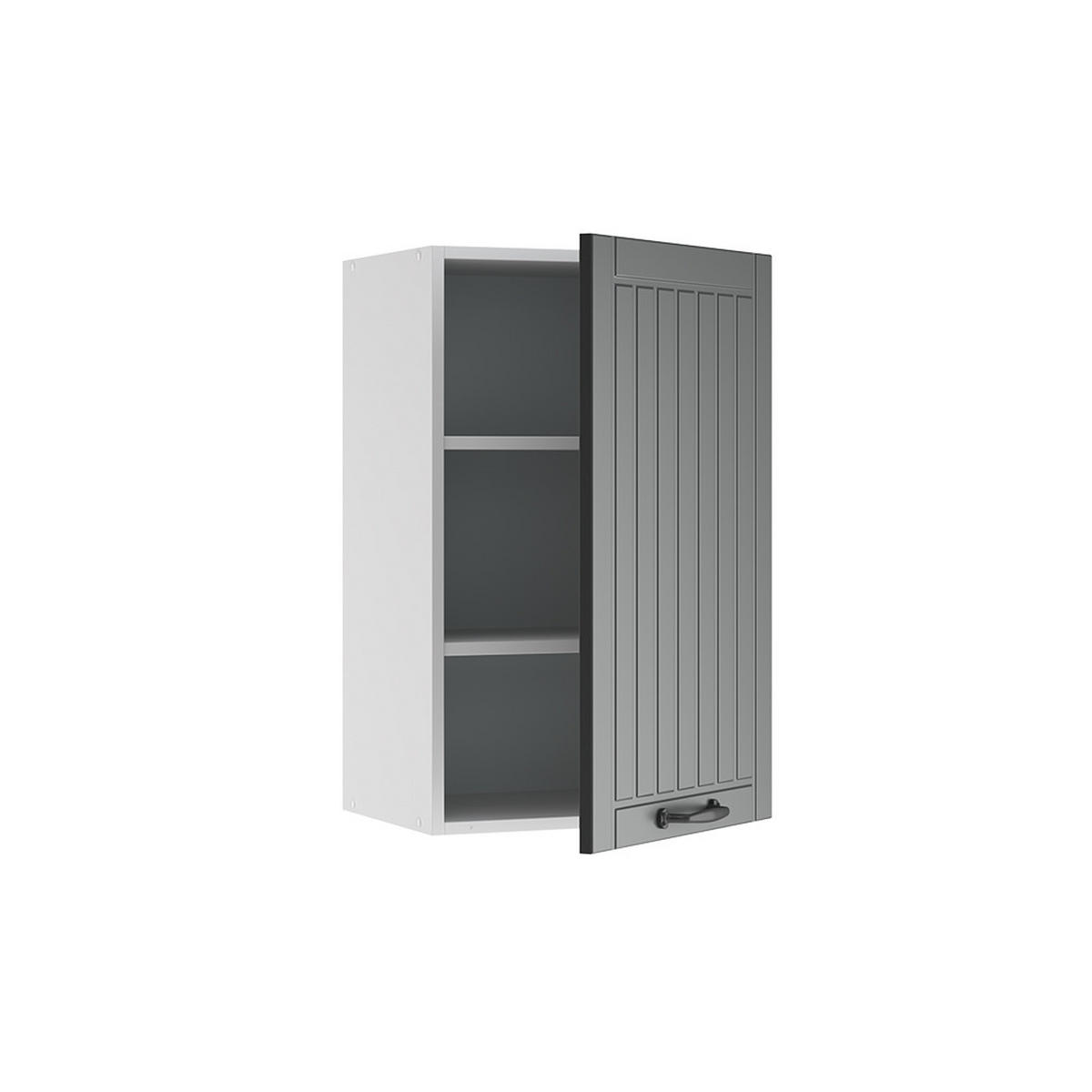 HÄNGESCHRANK Fame-Line Anthrazit Landhaus 45 cm - Anthrazit/Weiß, Holzwerkstoff (45/72/34.1cm) - Vicco