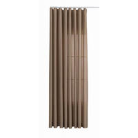GARDINE Wellenvorhang Wien 245x300 cm Taupe - Taupe, Textil (300/245cm) - Gardinenbox