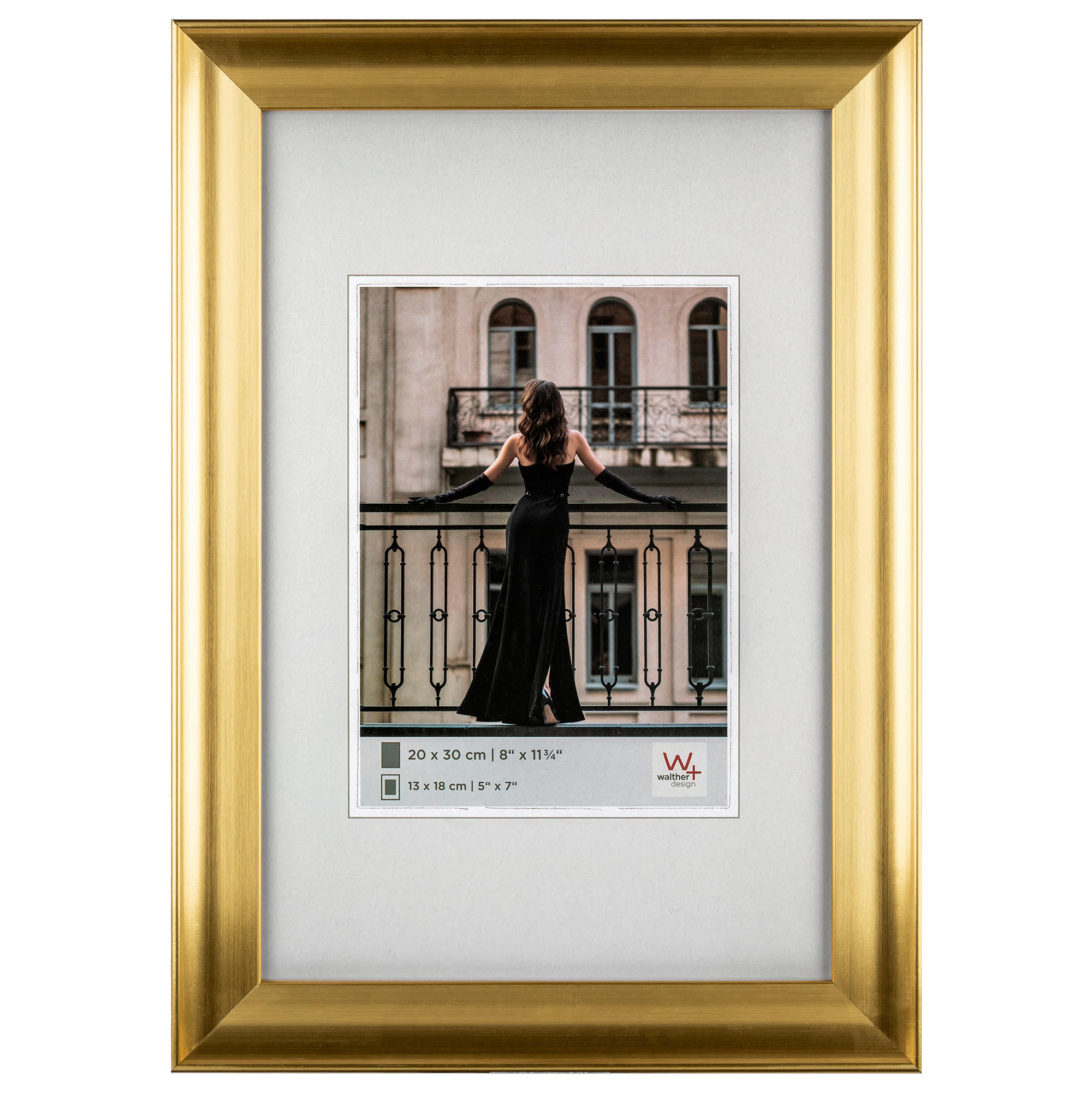 walther design Bilderrahmen Gold 24.8x34.8x1.7 cm