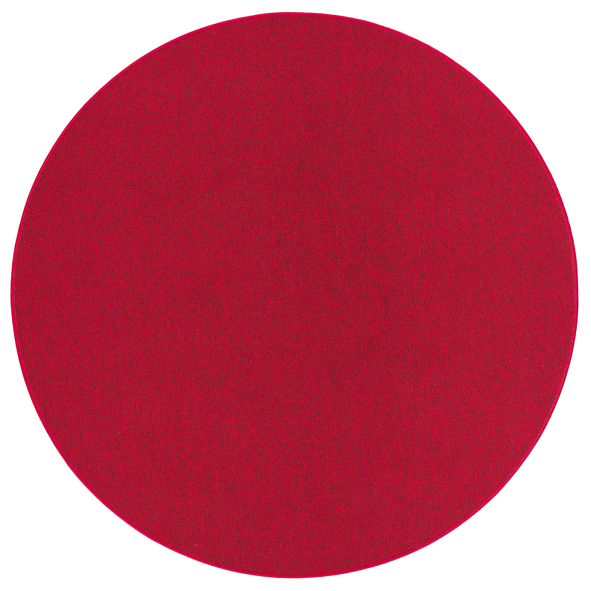 FEINSCHLINGEN VELOUR TEPPICH STRONG RUND - Rot, Textil (200/200cm) - Snapstyle