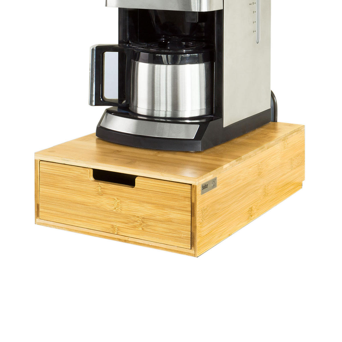 KAFFEE-KAPSELSTÄNDER Natur - Naturfarben, Holz (30/12/42cm) - SoBuy