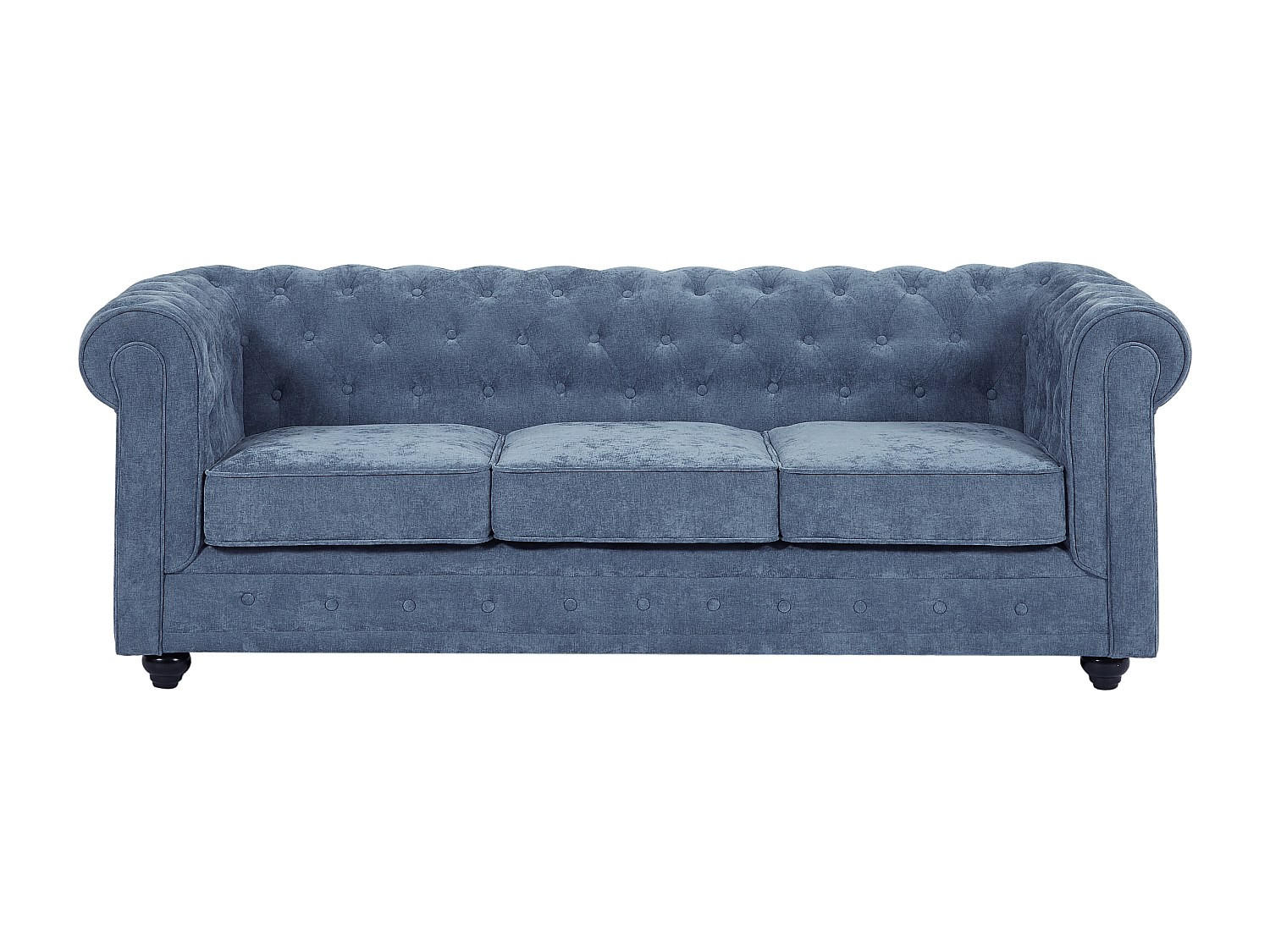 SOFA ohne Schlafmöglichkeit - 3 Personen - Stoff - Blau - - Blau, Textil (205/72/88cm) - Vente-Unique