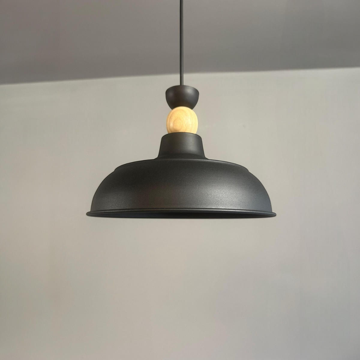PENDELLEUCHTE ASVeluna - Schwarz, Metall (26/26/18cm) - Bamyum
