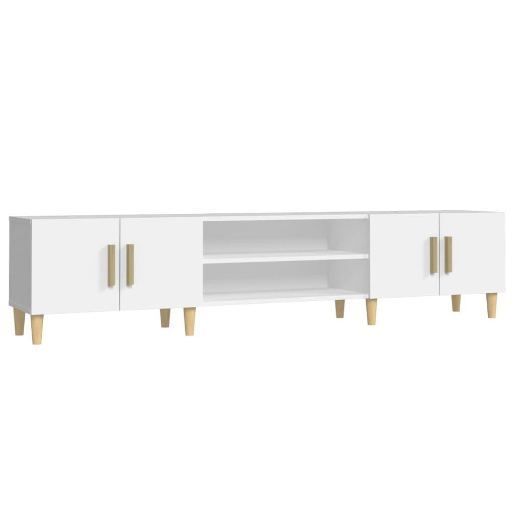 TV-SCHRANK Weiss 180/31,5/40 Cm Holzwerkstoff - Weiß, Holzwerkstoff (31.5/40/180cm) - vidaXL