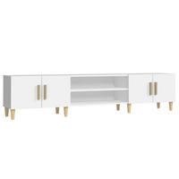 TV-SCHRANK Weiss 180/31,5/40 Cm Holzwerkstoff - Weiß, Holzwerkstoff (31.5/40/180cm) - vidaXL
