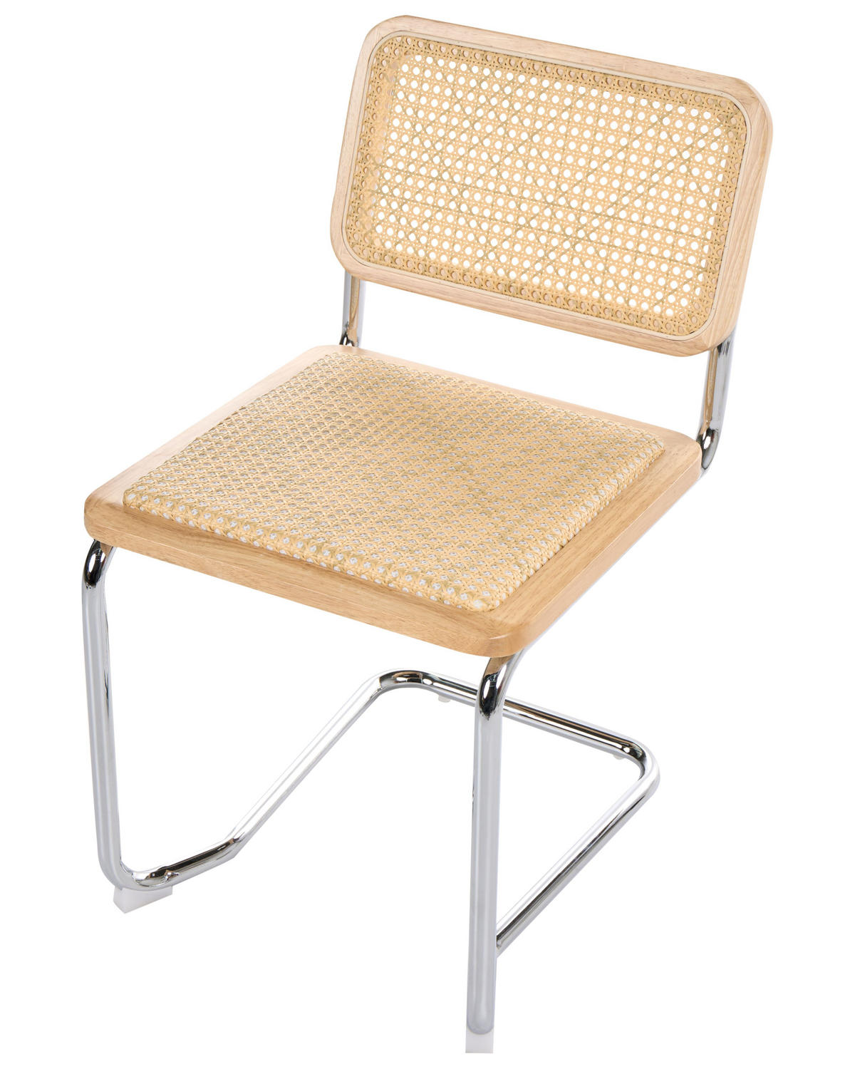 ESSZIMMERSTUHL 2er-Set Rattan natürlich/hellbraun Cordova - Hellbraun/Naturfarben, Naturmaterialien (49/83/50cm) - Beliani