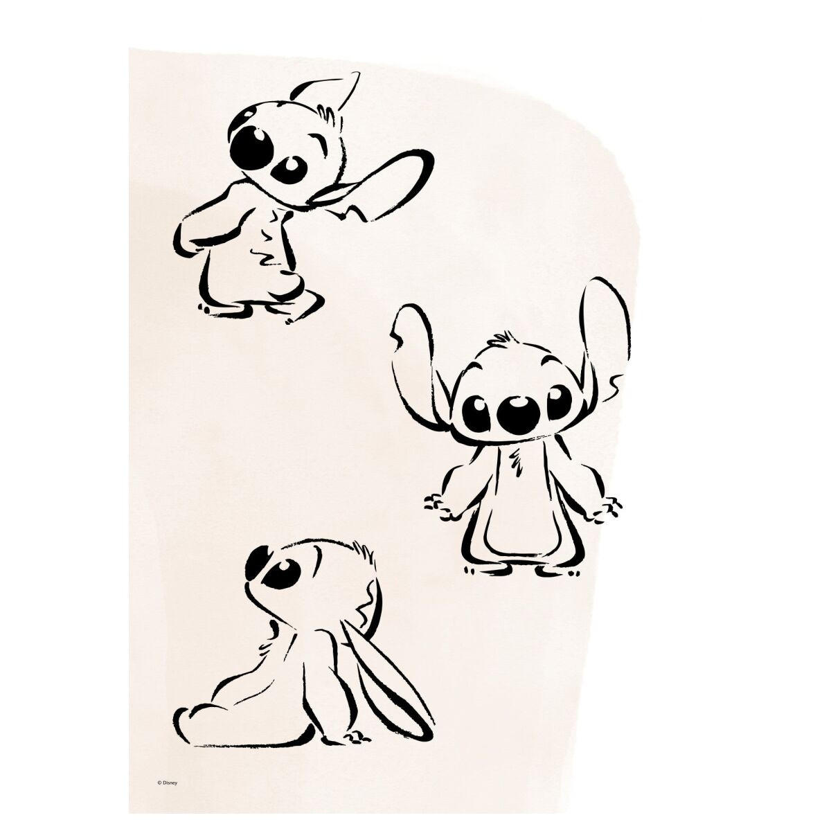 POSTER Disney - Stitch Ink Sketch - Beige, Papier (30/40/0.1cm) - Poster&Frame