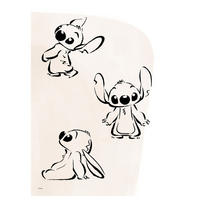 POSTER Disney - Stitch Ink Sketch - Beige, Papier (30/40/0.1cm) - Poster&Frame