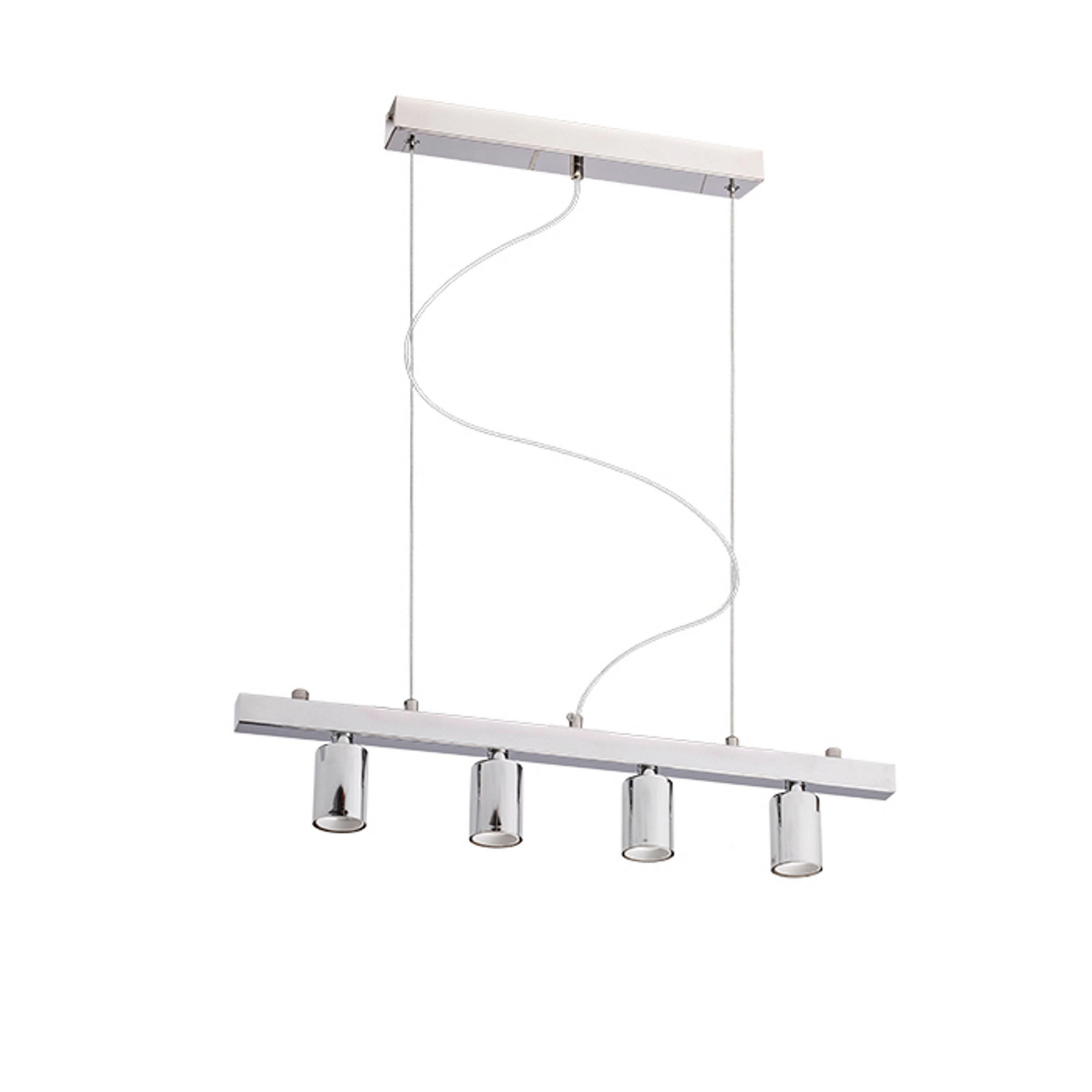 LEUCHTE RALLONG IV Chrom 60 W - Chromfarben, Metall (30/30/20cm) - Rendl