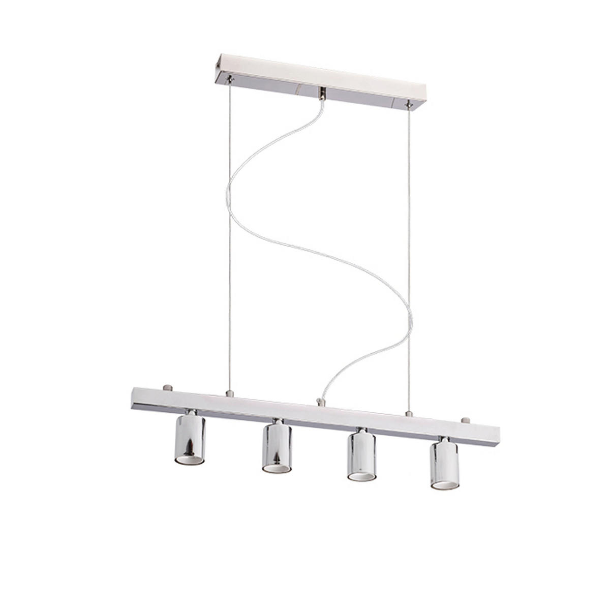 LEUCHTE RALLONG IV Chrom 60 W - Chromfarben, Metall (30/30/20cm) - Rendl