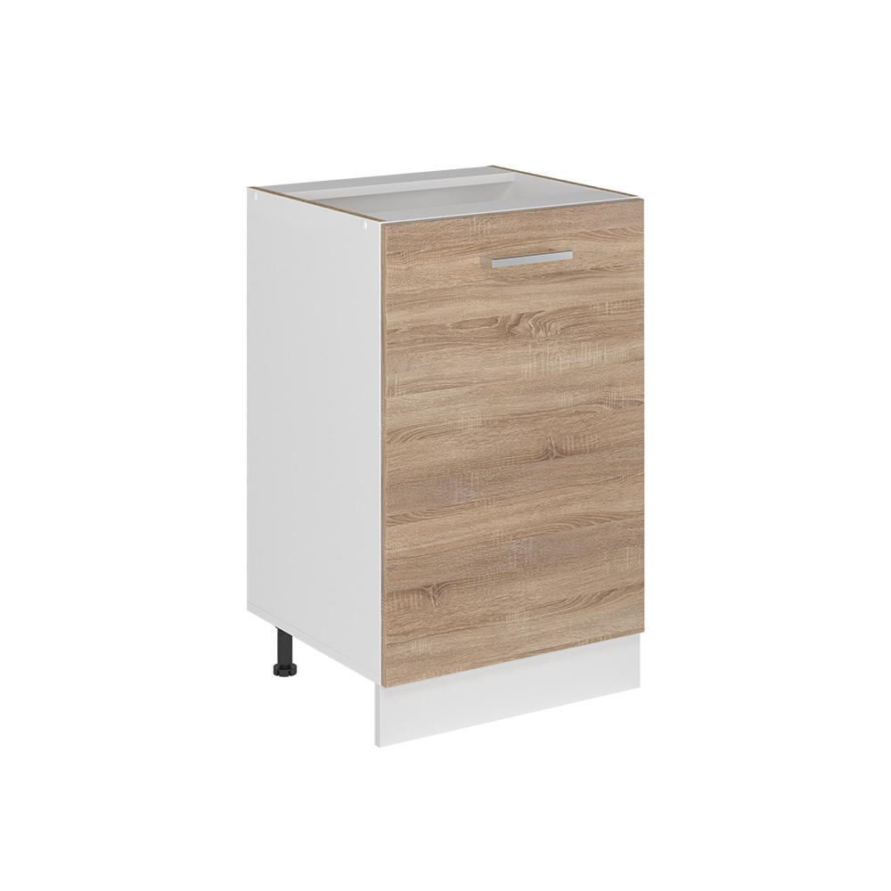 SPODNÍ SKŘÍŇKA KUCHYŇSKÉ LINKY R-Line, Sonoma/Bílá, 50 cm bez pracovní desky - bílá/Sonoma dub, kompozitní dřevo (50/81.6/46cm) - Vicco