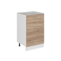 SPODNÍ SKŘÍŇKA KUCHYŇSKÉ LINKY R-Line, Sonoma/Bílá, 50 cm bez pracovní desky - bílá/Sonoma dub, kompozitní dřevo (50/81.6/46cm) - Vicco
