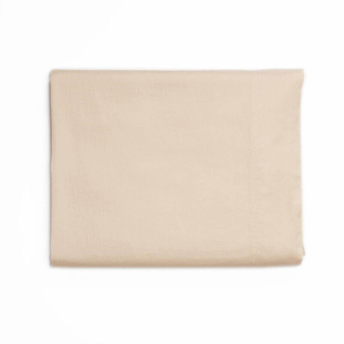 KISSENBEZUG. Baumwolle 100%. Satin 300 Fäden. “LISBON” - Beige, Textil (50/75cm) - SOWL