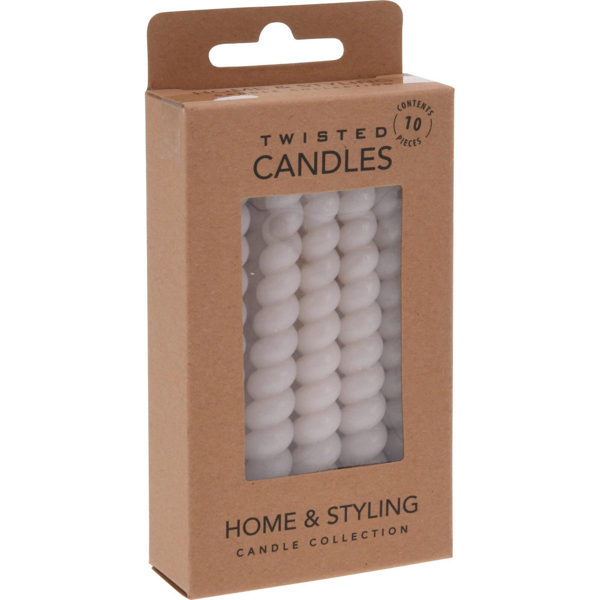 TISCHKERZEN aus Paraffin 1,2/1,2/10 cm - Rosa, Paraffin (1.2/10/1.2cm) - Home Styling Collection