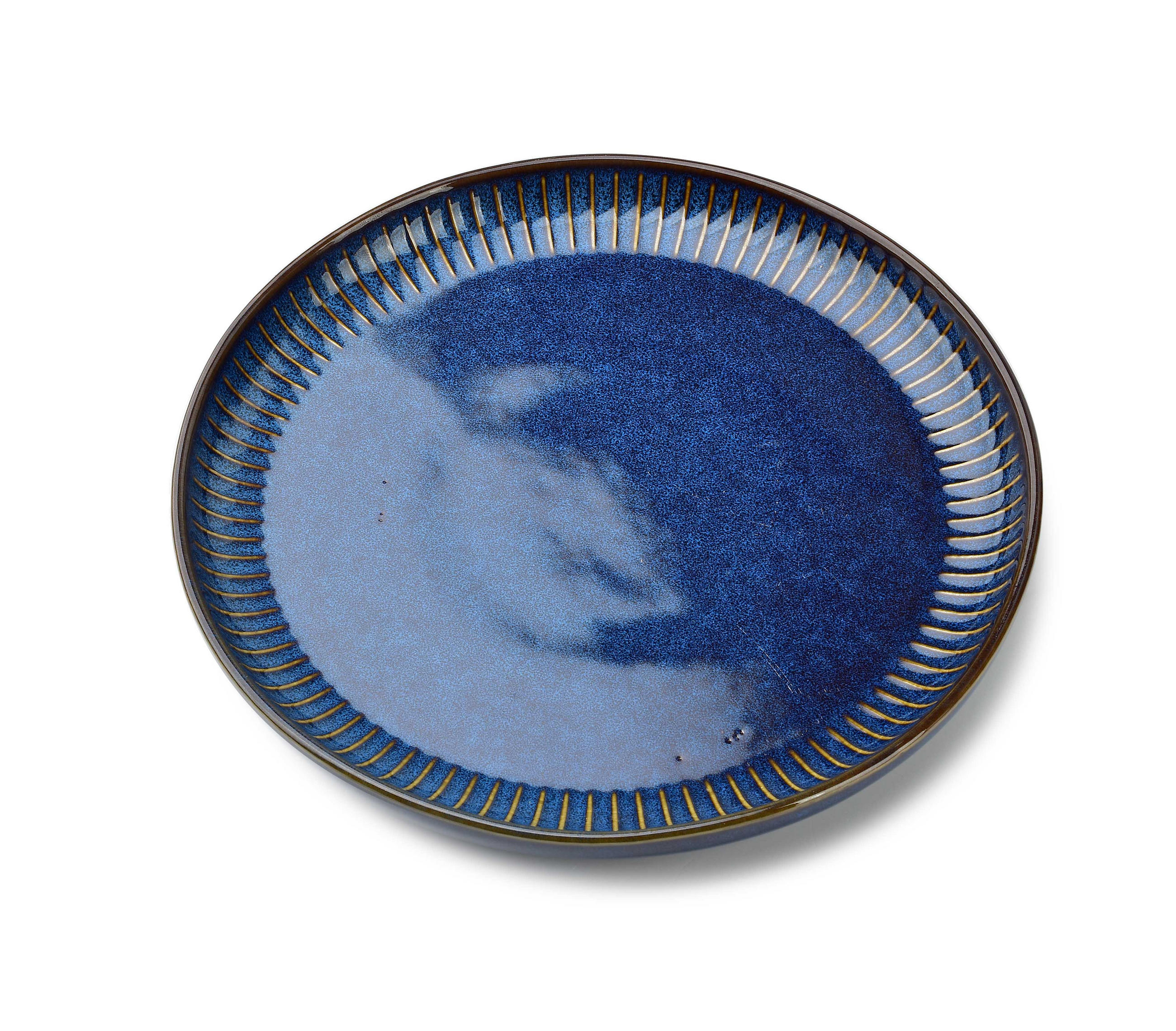 DESERTTELLER Basic Nature Blau 20.5/20.5/2 cm Keramik - Dunkelblau, Keramik (20.5cm) - Mondex