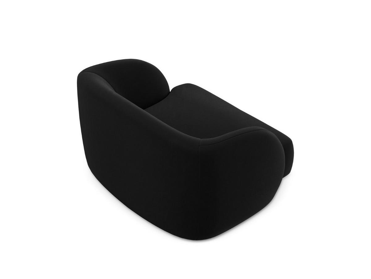 SESSEL Miley aus Samt schwarz - Schwarz, Textil (90/70/103cm) - Micadoni