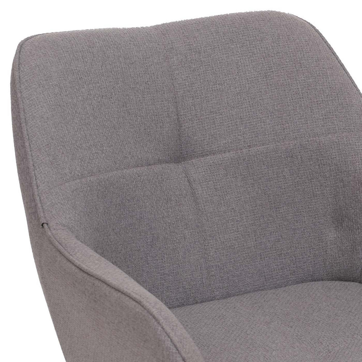 JÍDELNÍ ŽIDLE Černá, světle šedá, sada 2 ks - černá/světle šedá, textil (53/80/59cm) - MCW