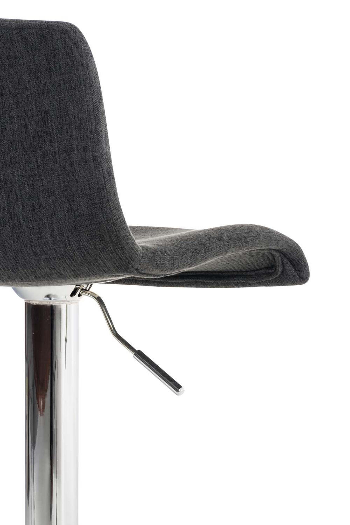 BARHOCKER BERLIN Dunkelgrau Stoff - Dunkelgrau, Textil/Metall (39/84/36cm) - DELUKE