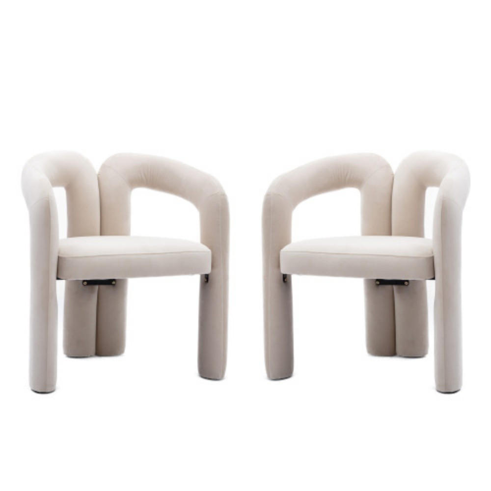 Lvhom Armlehnenstuhl Beige 50.5x71x64 cm