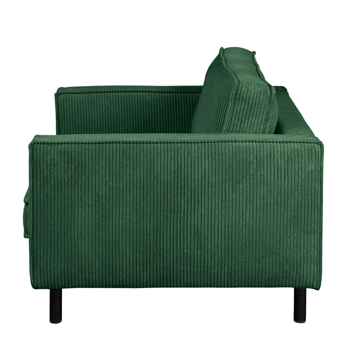 XL SESSEL - Dunkelgrün/Schwarz, Textil/Metall (117/81/96cm) - home24