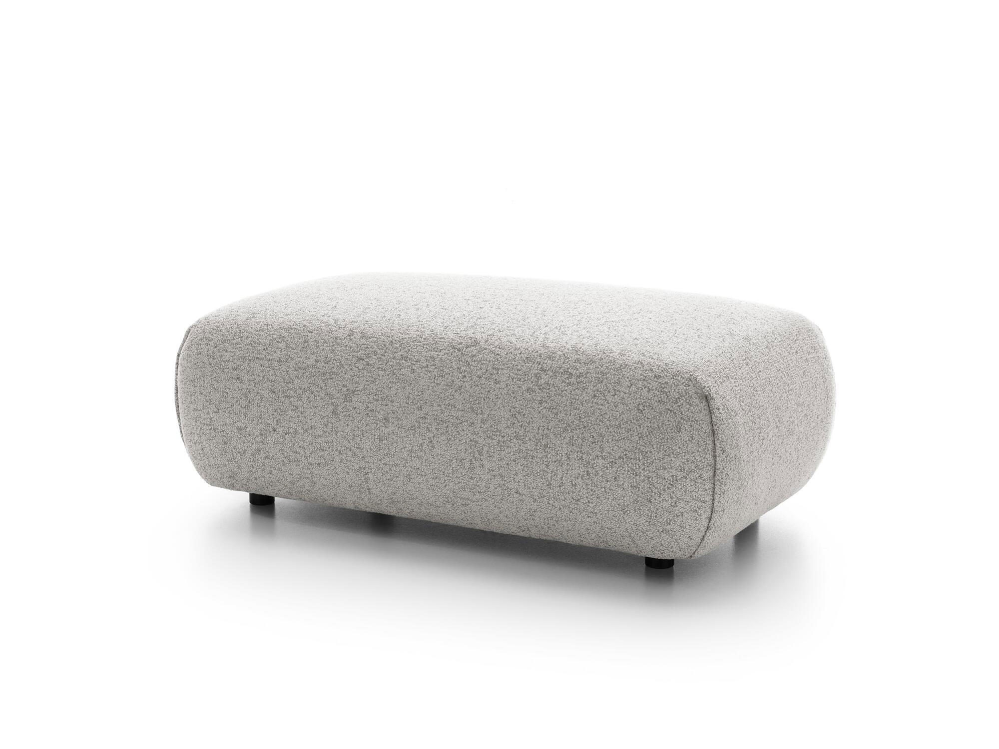 SITZPOUF POCKET Grau 113x70x43 cm - Grau, Textil (113/43/70cm) - FURNLUX