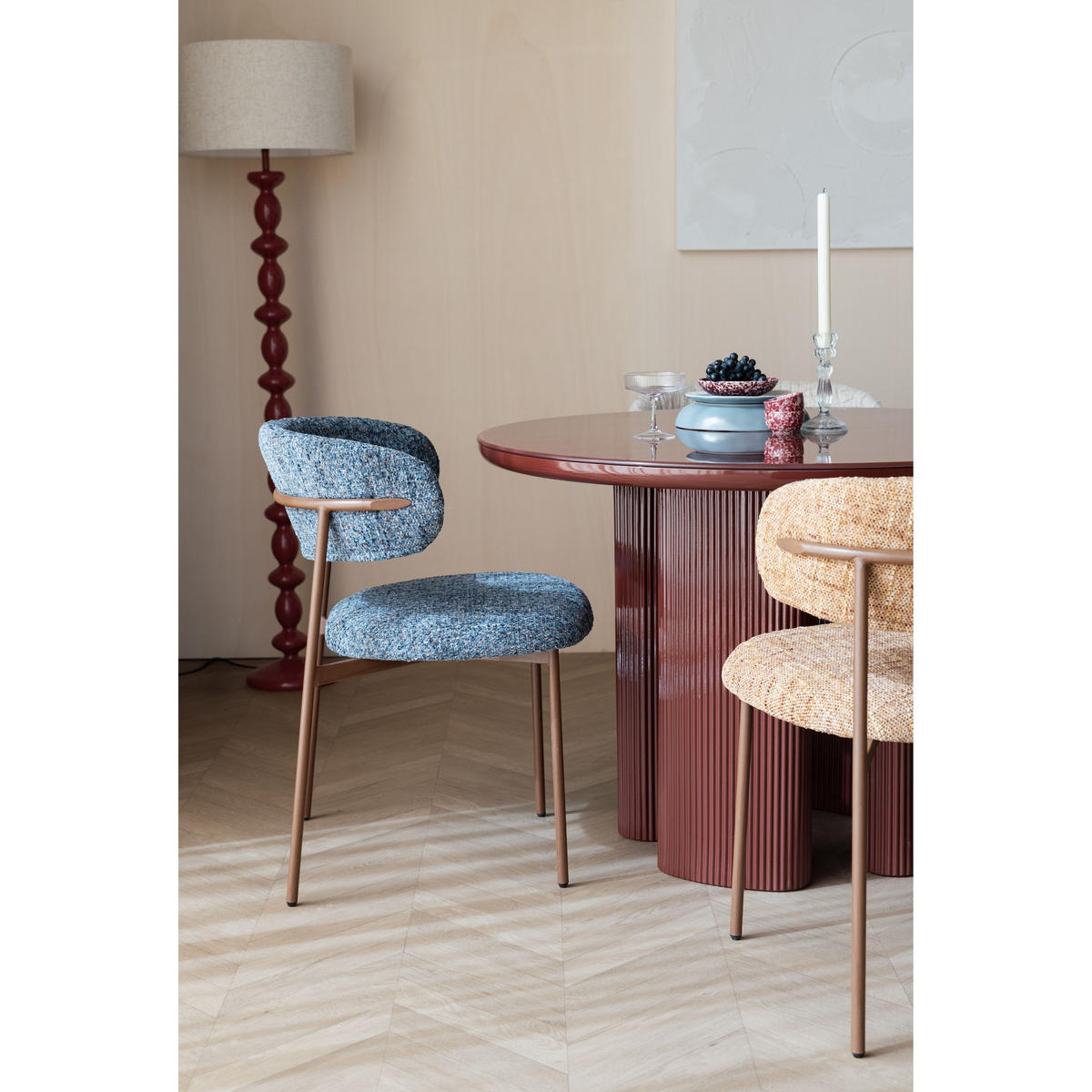 ESSZIMMERSTÜHLE Claes Ockergelb - 2 er Set - Gelb, Kunststoff (50/79/58cm) - Housecraft Living