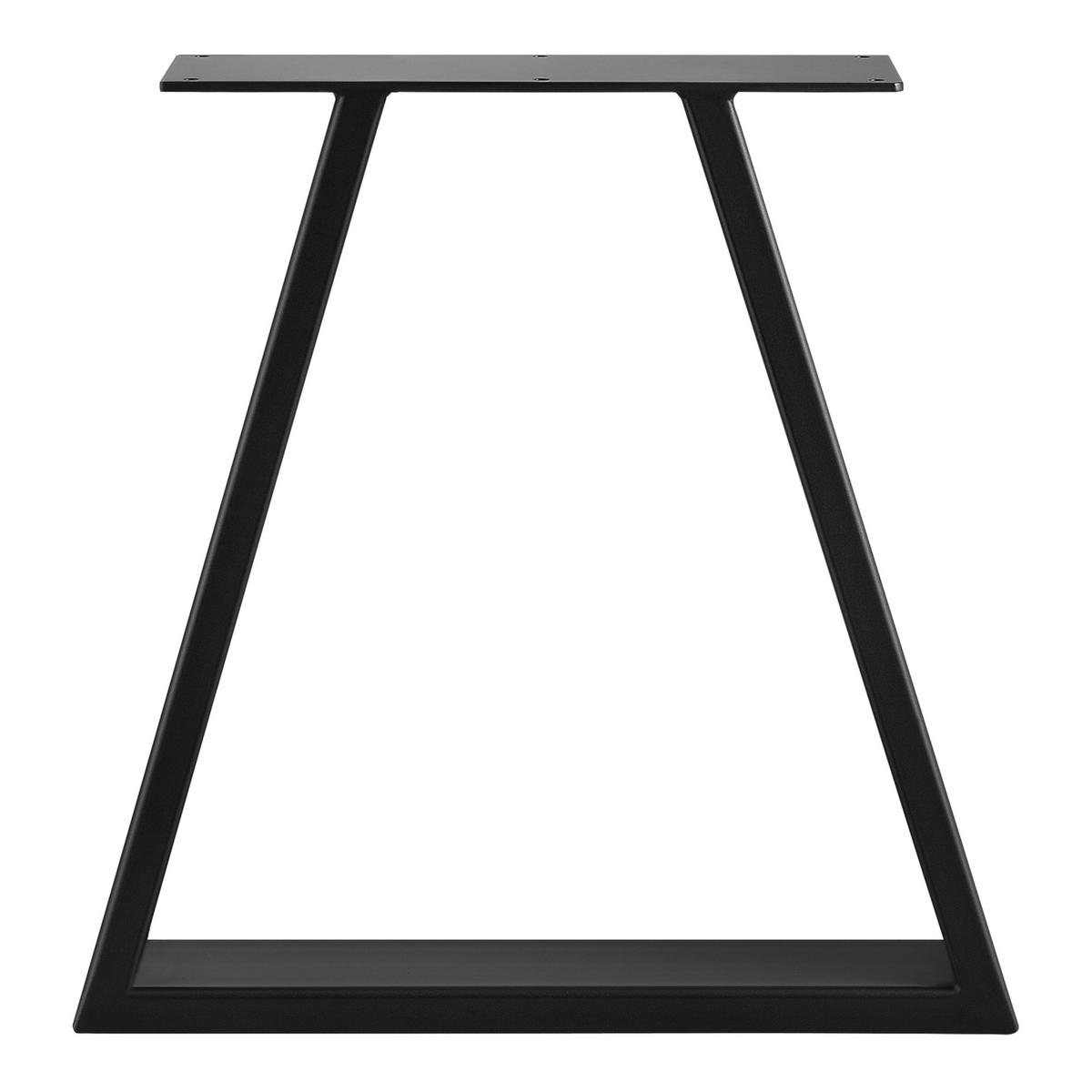 TISCHGESTELL-SET 2-TLG. Eschau - Schwarz, Metall (40/40/10cm) - [en.casa]