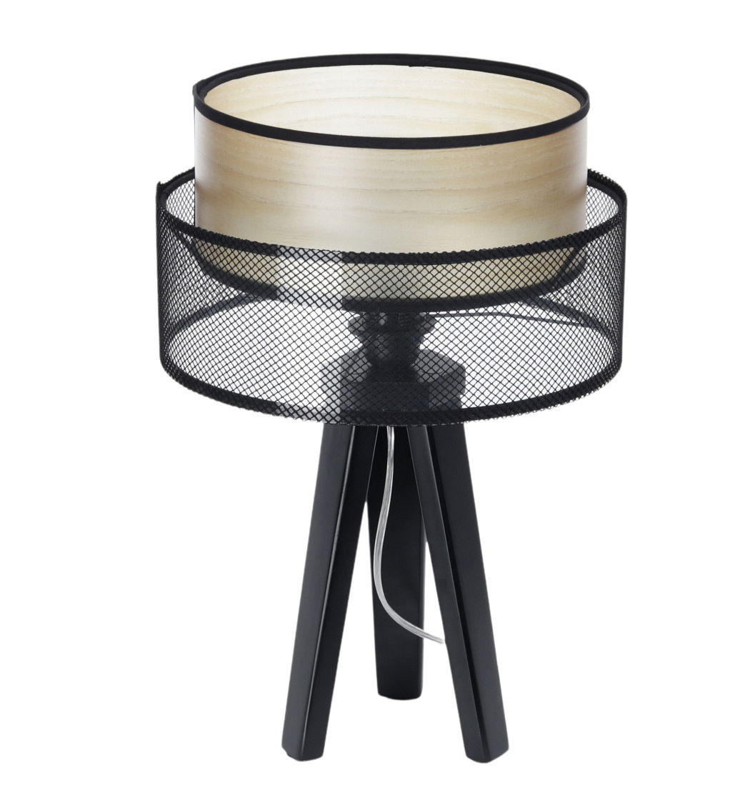 TISCHLAMPE Schwarz 30/45 cm - Beige, Kunststoff (30/0.7/45cm) - ONZENO