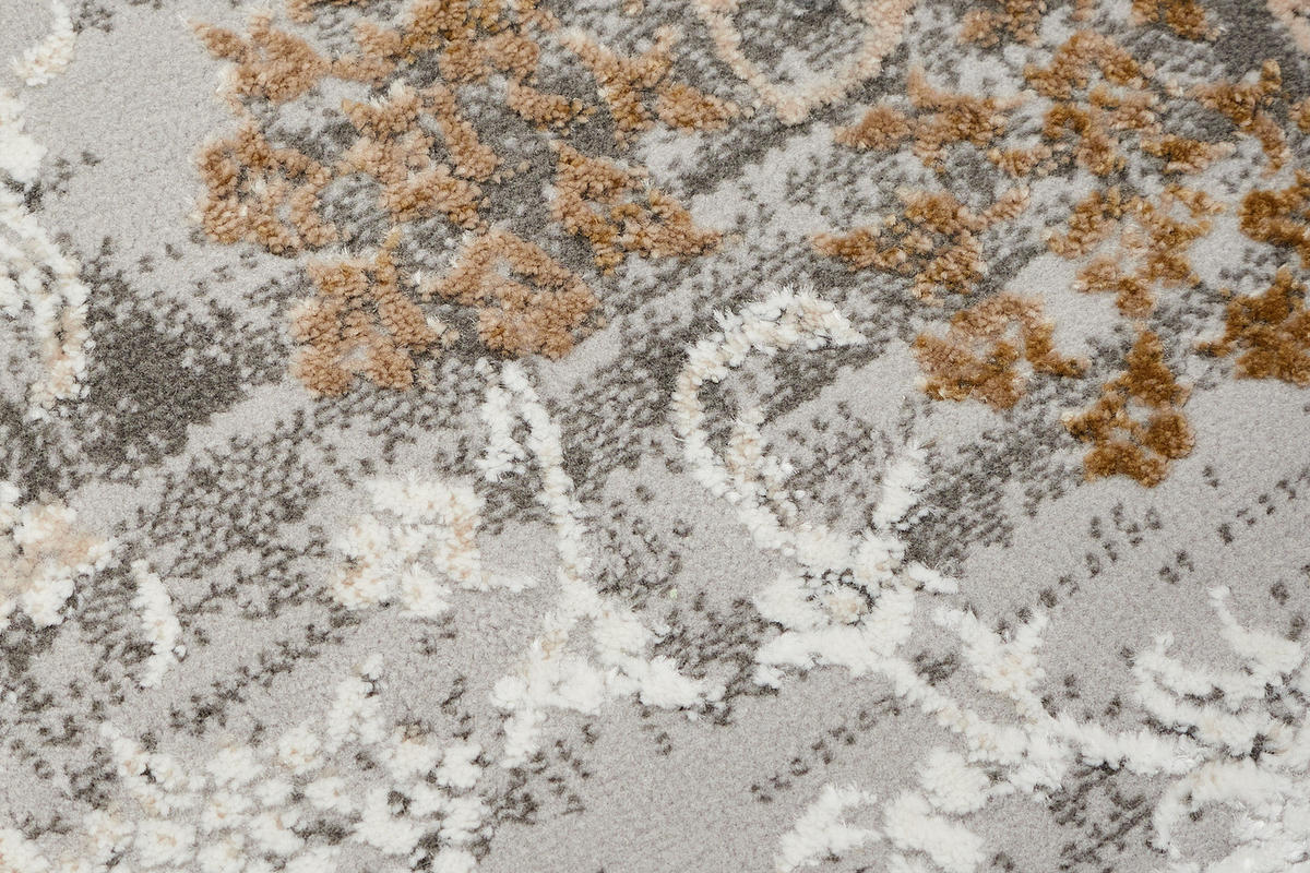 TEPPICH HERA Grau Beige 140/200 cm - Beige/Grau, Textil (140/200cm) - Tapiso