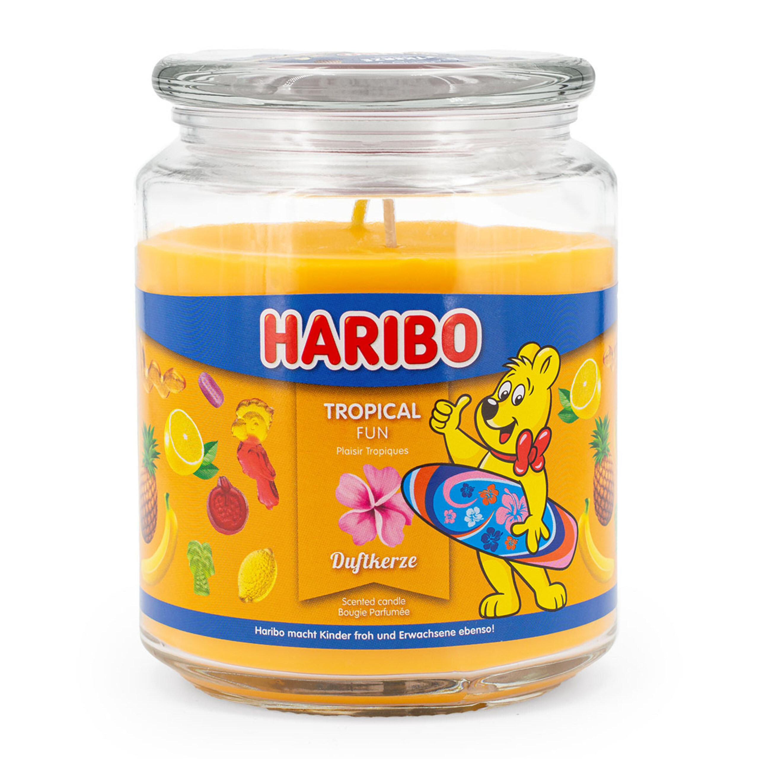 DUFTKERZE Haribo - Orange, Naturmaterialien/Glas (13cm)