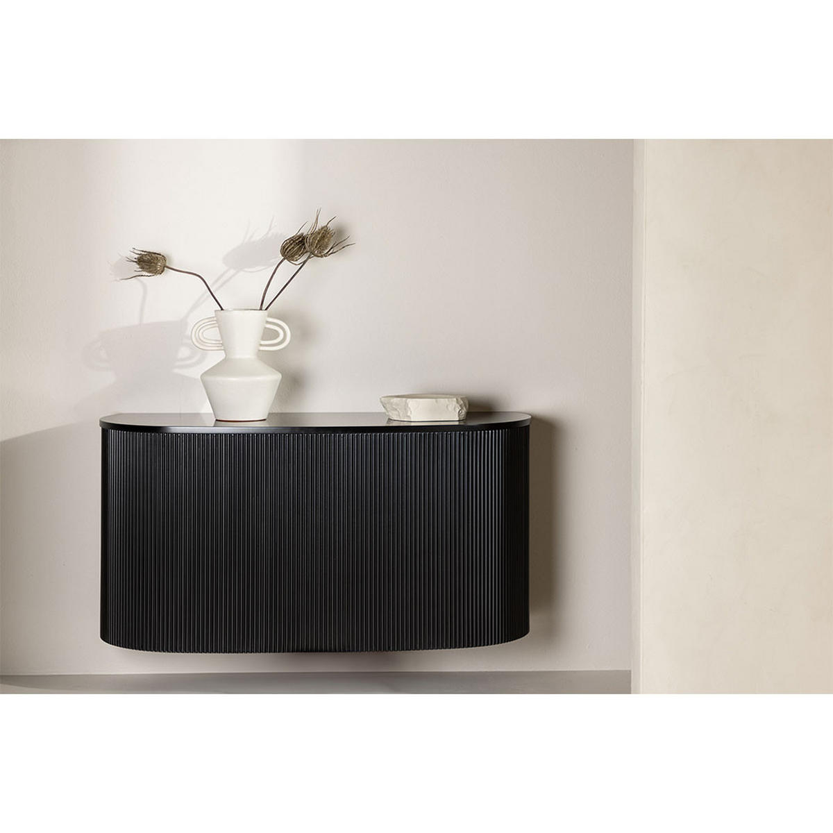 KONSOLENTISCH, Loca, Schwarz, MDF, 45 x 120 x 60 cm - Schwarz, Holzwerkstoff (120/45/60cm) - ebuy24