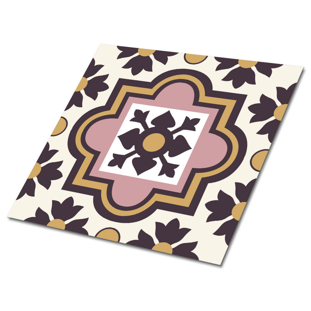TULUP SAMOLEPICÍ OBKLADY NA STĚNU 9 ks 30x30 cm Arabské květiny
