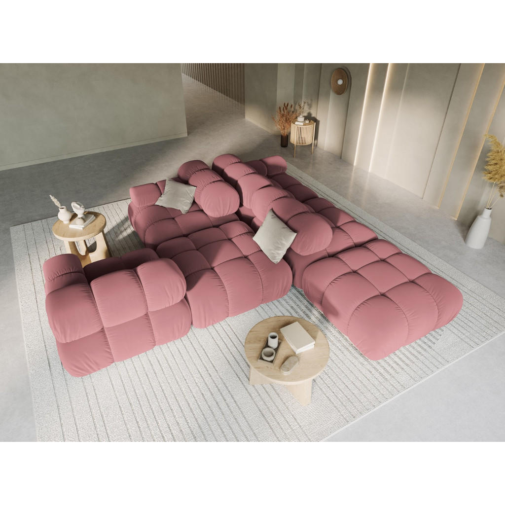 Thumbnail - Micadoni Modulares-Sofa, Pink, Textil, 4-Sitzer, 94x63x282 cm, Hergestellt in Europa, Oeko-Tex®, Wohnzimmer, Sofas & Cou...