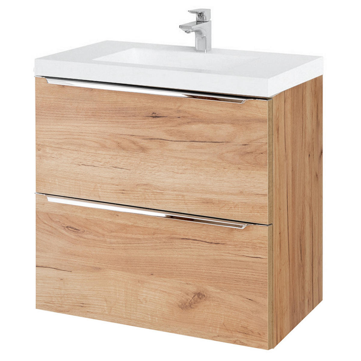 WASCHTISCH Toskana-56 - Braun, Holzwerkstoff (61/61/46cm) - Lomado