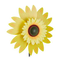 WINDRAD Blume - Gelb, Kunststoff (30/70/9cm) - Relaxdays