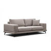 SOFA MEDIOLANE 3-Sitzer, taupe - Taupe, Holzwerkstoff/Textil (233/87/96cm) - Courtois Laville