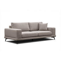 SOFA MEDIOLANE 3-Sitzer, taupe - Taupe, Holzwerkstoff/Textil (233/87/96cm) - Courtois Laville