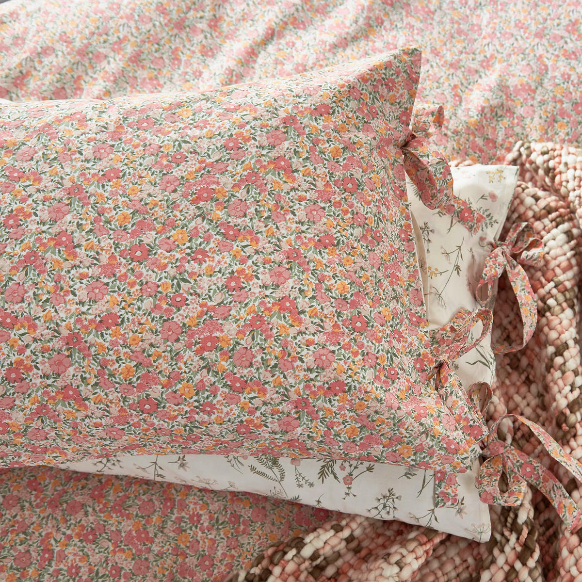 BETTWÄSCHE Loveston Coral Pink 200cm x 200cm - Pink, Textil (200/200cm) - LAURA ASHLEY