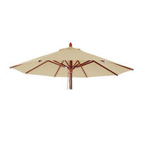 ERSATZ-BEZUG FÜR SCHIRM RUND Cremeweiß - Weiß, Textil (400/400cm) - MCW