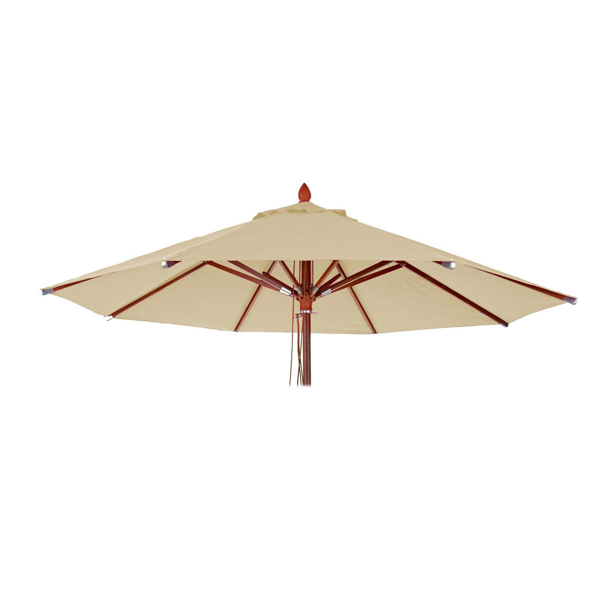 ERSATZ-BEZUG FÜR SCHIRM RUND Cremeweiß - Weiß, Textil (400/400cm) - MCW