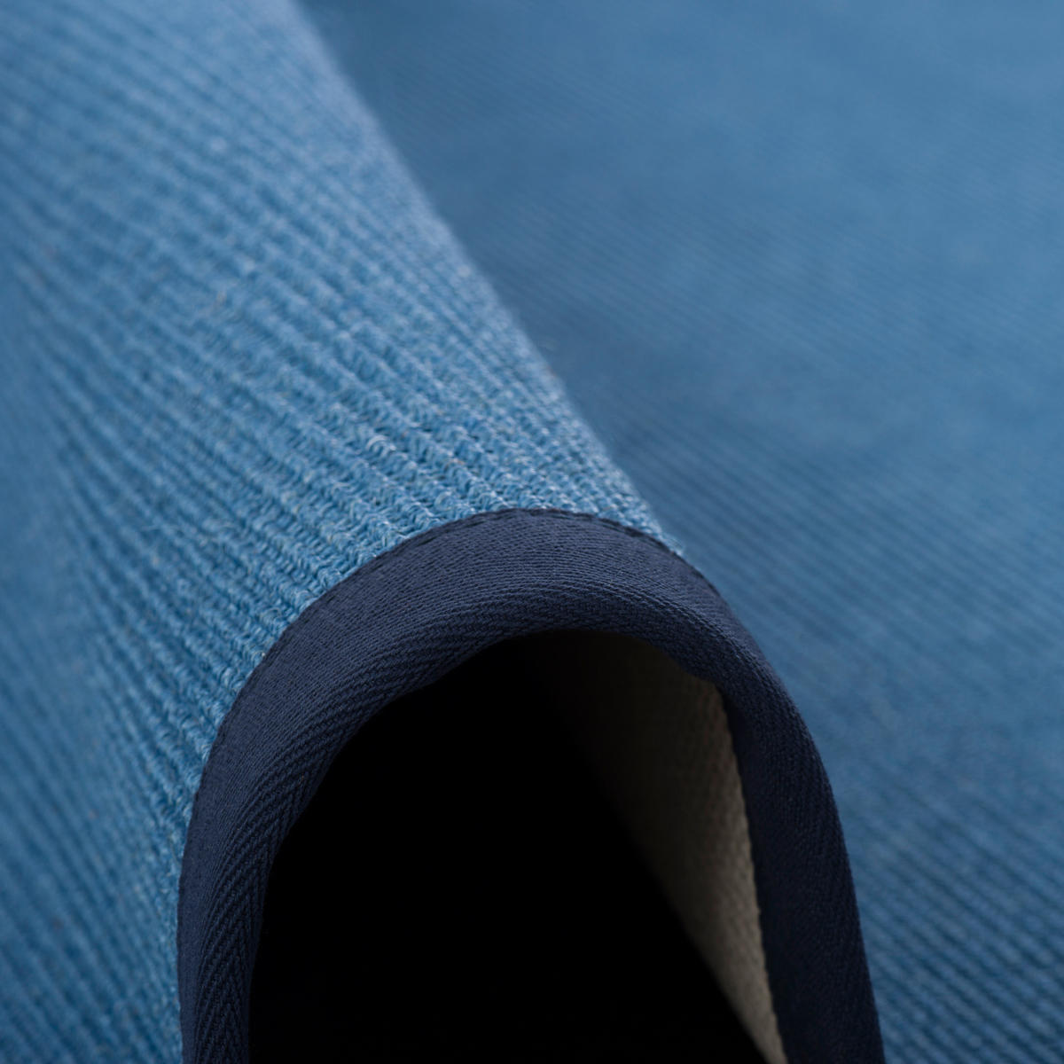SISALTEPPICH NATURA KLASSISCH MIT BORDÜRE - Blau, Textil (80/150cm) - Pergamon